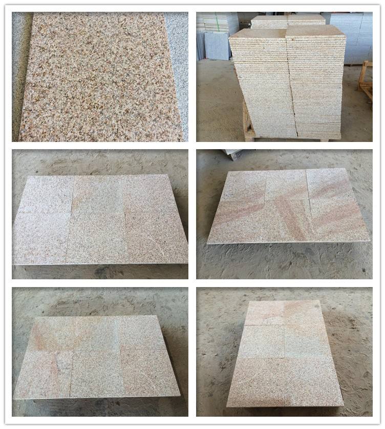 G682 Sunset Gold Flamed Granite Floor Tiles 60X60 Price