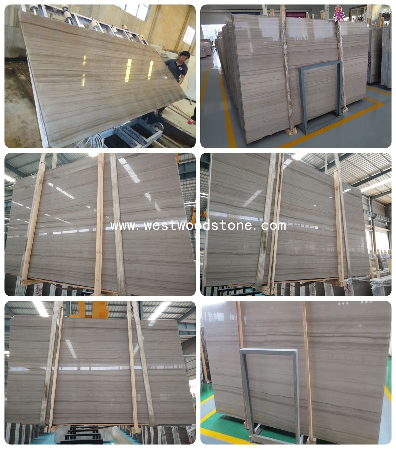 Quality Assurance Athens Grey Wooden Marble Slab And Tile